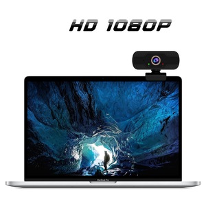 H8-cámara web 1080p HD para ordenador portátil, webcam de 360 grados con micrófono y trípode - Product Image 2