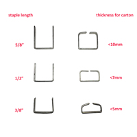 Haosheng Steel Carton Closing Fine Wire Staples 0.6mm Thickness SB103020 for SP50