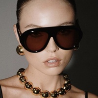 Nouvelles Lunettes de Soleil de Plage 2026 en Forme de crapaud pour Femme – Tendance, Simples, Populaires sur INS, Haut de Gamme, Verres en Plastique, Logo Personnalisé