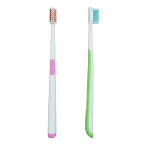 Plastic long thin handle adult tooth brush customized soft manual toothbrush