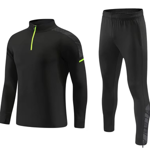 Jaket Sepak Bola Lengan Panjang Berkualitas Tinggi dengan Logo Kustom, Setelan Training Sepak Bola untuk Pakaian Olahraga Klub Sepak Bola - Product Image 1