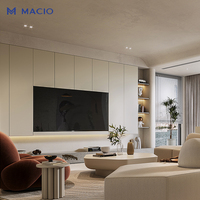 MACIO Meuble TV Modulaire de Luxe Moderne Personnalisable avec Tiroirs et Armoires Fermées pour Salon de Villa