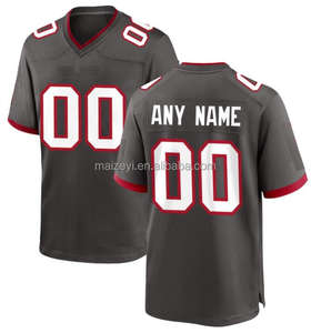 最佳质量定制你的号码你的名字你的标志加6XL尺寸缝制坦帕湾风格滑车斜纹美式足球服 - Product Image 4