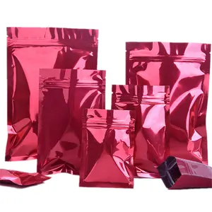 Fabrik preis Custom design verpackung tasche 10x15cm recycle transparent aluminium folie lebensmittel tasche