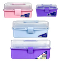 Boîte à outils multifonctionnelle pour l'art des ongles Boîte spéciale pour les artistes en plastique durable