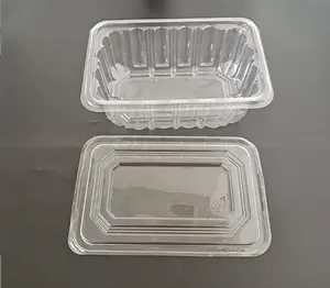 Einwegverpackung aus Haustier Kunststoff-Vorlage lebensmittel durchsichtiges Polypropylen-Tablett für Fleisch