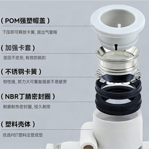 <b>Quick</b> Coupler Pneumatic <b>Connector</b> PZA8 4 Way 5 Way With PBT Material For Air Hose Connection - Product Image 1