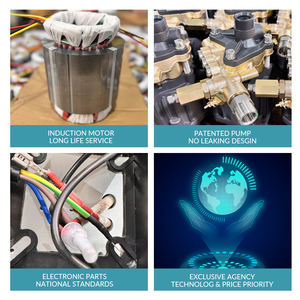 آلة غسيل سيارات محمولة أوتوماتيكية بالكامل بقوة 1450 رطل لكل بوصة مربعة، آلة تنظيف كهربائية تجارية عالية الضغط - Product Image 3