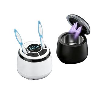 200mL Ultrasonic <b>Cleaner</b> with UV Light for <b>Denture</b> Retainer 48KHz 360° Automatic Deep Cleaning Household Cleaning Machine - Product Image 2