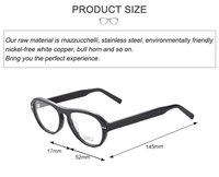 Nouvelles montures de lunettes en acétate au design classique, forme optique, pour hommes et femmes