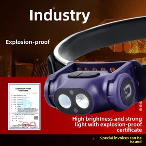 Nhỏ gọn USB sạc nhanh <span class=keywords><strong>Led</strong></span> cảm biến Đèn pin 78g IP65 12h Thời gian chạy với pin lithium ion để câu cá đêm và tuần tra - Product Image 5