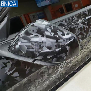 Vinilo de <span class=keywords><strong>Camuflaje</strong></span> Negro 3D NICAI 1.52*18m SM012M, Calcomanías Fantasma 3D, Vinilo para Decoración de Teléfonos, Laptops y Autos - Product Image 3