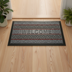 <span class=keywords><strong>Tapis</strong></span> d'Accueil Personnalisé pour Intérieur et Extérieur, Épaissi pour l'Entrée, <span class=keywords><strong>Tapis</strong></span> <span class=keywords><strong>de</strong></span> Porte avec Fond en Caoutchouc Embossé - Product Image 1