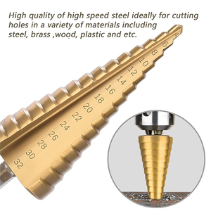 3pcs <strong>Drill</strong> <strong>Bits</strong> Set Hss Titanium Step <strong>Drill</strong> <strong>Bit</strong> - Product Image 3
