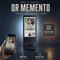 Kios Cetak Foto AI Self Service dengan Roda, Layar Sentuh, dan Tipe Standing untuk Pusat Perbelanjaan dan Hiburan Komersial