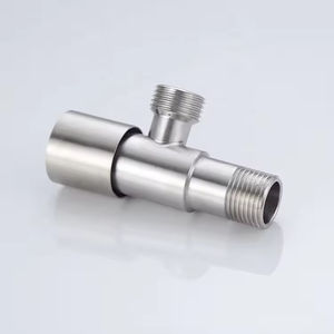 Vanne d'angle moderne en acier inoxydable Contrôle <span class=keywords><strong>de</strong></span> l'eau pour salle <span class=keywords><strong>de</strong></span> bains et cuisine Poteau en laiton en acier Toilette et machine à laver Utilisation pour hôtels - Product Image 3