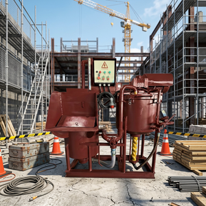 Capacidad de salida de 1110L/min, bomba mezcladora de hormigón de doble cilindro, adecuada para sitios de construcción. La potencia de accionamiento de doble motor es de 7.5 KW - Product Image 1