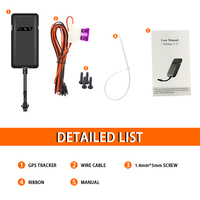 Mini Rastreador GPS para Vehículos 2G, Económico, con Rastreo en Tiempo Real, Antirrobo, de Alta Calidad, Plataforma de Velocidad GT02A