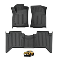 Accessoires Toyota, tapis de sol de voiture en TPE 3D robustes, sur mesure, mesurés au laser, inodores, non toxiques, pour Hilux 2015+