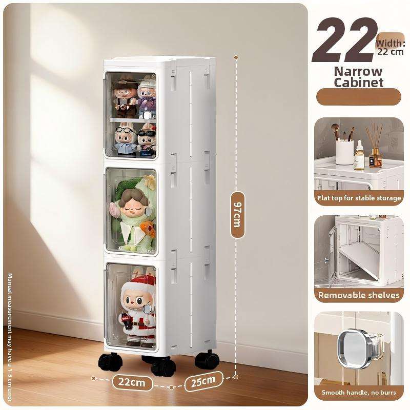 22-sided wide foldable display cabinet 3 layers-no wheels