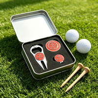 Kit Cadeau de Golf Personnalisable ODM Disponible – Marqueur de Balle en Gros, Outil de Réparation de Divots, Jeton de Poker de Golf Sportif