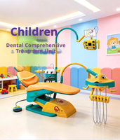 Unité de traitement dentaire pédiatrique haut de gamme, fauteuil dentaire complet pour enfants avec poste de travail
