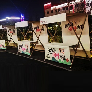 Estantes de exhibición de cabina plegable al aire libre Carros de venta móviles Estantes de centro comercial Cobertizos movibles-Estante plegable y de almacenamiento - Product Image 3