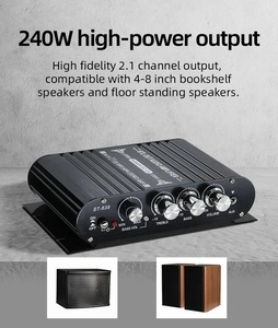 เครื่องขยายเสียง 2.1CH ประสิทธิภาพสูง พร้อมบลูทูธและ RCA - เหมาะสำหรับโฮมเธียเตอร์ ฟังเพลง ให้เสียงที่คมชัดและสมบูรณ์แบบ - Product Image 5