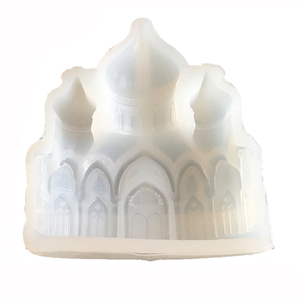 Molde de Silicona 3D con Forma de <span class=keywords><strong>Castillo</strong></span> Estilo Mezquita Islámica Clásica para Decoración de Pasteles, Fondant, Chocolate, Galletas y Repostería - Product Image 4