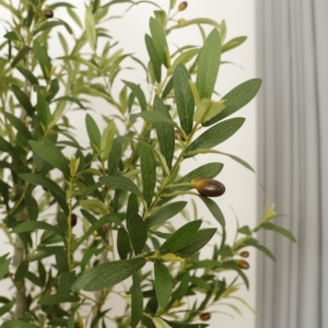 Plantes artificielles en pot en plastique de 210 cm avec pot, grand <span class=keywords><strong>olivier</strong></span> artificiel - Product Image 4