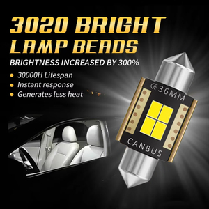 Lampe de lecture pour permis de voiture Festoon 31mm 4smd 3020 12v Blanc Auto Ampoule <span class=keywords><strong>C5w</strong></span> <span class=keywords><strong>Led</strong></span> - Product Image 3