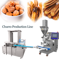 Machine industrielle automatique de fabrication de churros pour boulangerie, ligne de production de churros espagnols commerciale pour usine