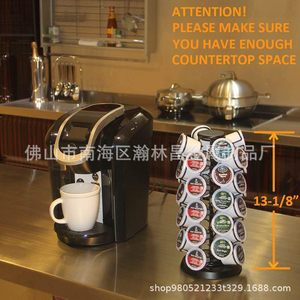 ที่เก็บแคปซูลกาแฟ 5 ชั้น หมุนได้ สีดำ ความจุขนาดใหญ่ สำหรับเก็บแคปซูลกาแฟ - Product Image 3