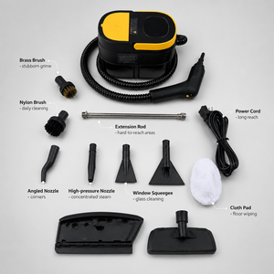 Limpiador a Vapor Portátil de Alta Presión OEM ODM, 1500W, 3BAR, 1600ml, Calentamiento Rápido en 15s, Multiusos, para Cocina, Hogar y Auto - Product Image 5