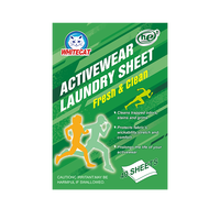 Feuilles de détergent de blanchisserie d'OEM bandes de blanchisserie dissoutes par eau faite sur commande nettoyage profond