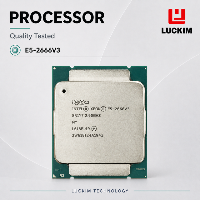 E5-2666V3 10-Core 20-Thread Server CPU Processor 2.9-3.5GHz 25MB Cache LGA2011-3 135W