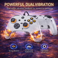 Manette multifonctionnelle filaire USB tout-en-un avec moteur de vibration, joystick, manette de jeu pour P3/Android/PC360/TVbox//Raspberry Pi
