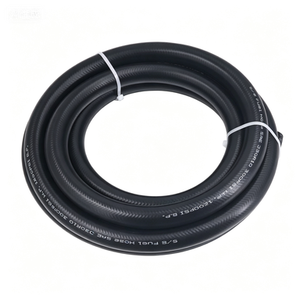<span class=keywords><strong>Tuyau</strong></span> en caoutchouc NBR tressé en fibre haute performance résistant à l'huile SAE J30 R7, renforcé sur mesure en acier inoxydable pour usage hydraulique et carburant - Product Image 1