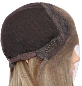 Perruque en cheveux humains vierges à 100 %, dentelle suisse HD, respirante <span class=keywords><strong>et</strong></span> transparente, taille de bonnet petite, moyenne, grande - Product Image 6