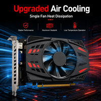 Carte graphique GeForce GTX 1050Ti 4 Go GDDR5 128 bits pour jeux vidéo, refroidissement par ventilateur unique pour PC de bureau