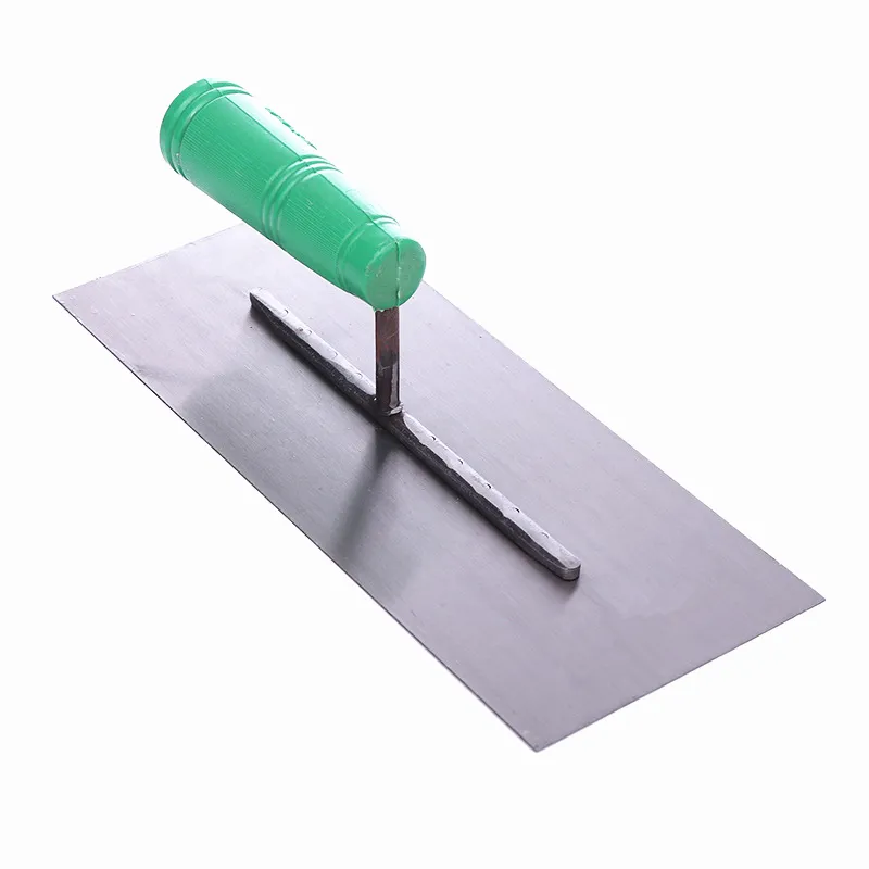 Masonry Trowel Pegangan Plastik, Alat Tiler Mate, Plester Beton, Finishing, Sekop, Baja Karbon