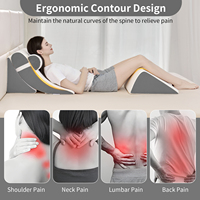 Almohada Triangular Ortopédica de Espuma Viscoelástica para Lectura, Embarazo y Uso Médico, con Soporte para Pies, para el Hogar, Dormitorio y Sala de Estar