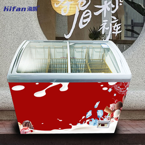 Congelatore orizzontale commerciale per gelati con tecnologia di raffreddamento ad aria, attrezzatura di refrigerazione durevole ed efficiente dal punto di vista energetico per negozi - Product Image 1
