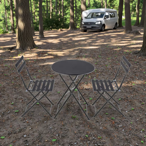 Table à manger pliante en fer personnalisée, <span class=keywords><strong>chaise</strong></span> simple, café, magasin de thé au lait, table de négociation pour les loisirs en plein air, style panneau de bois - Product Image 5