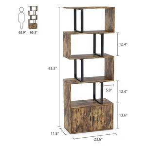 Libreria Moderna in Legno con <span class=keywords><strong>Scala</strong></span> e <span class=keywords><strong>Cassetti</strong></span>, Mobile Contenitore su Misura <span class=keywords><strong>per</strong></span> Arredamento Casa - Product Image 3