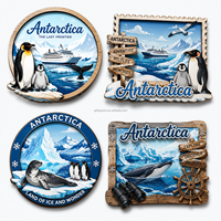 Porte-clés décapsuleur 100% personnalisé en alliage de zinc, forme bouchon de bouteille Antarctique, Pingouin, Bateau de croisière, Expédition polaire, Cadeau en gros pour les boutiques touristiques