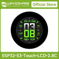 ESP32-S3-Touch-LCD-2.8C Waveshare papan pengembangan tampilan bulat sentuh kapasitif 480x480 32-bit LX7 prosesor Dual-core