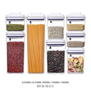 Modern hava geçirmez PP plastik Pet mutfak düzenleyici gıda depolama dolapları buzdolapları dondurucu kiler enjeksiyon pirinç kova - Product Image 3