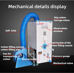 Chất lượng cao thương mại sang trọng mềm đồ chơi đệm sợi tự động gối điền Máy Nhà cung cấp lasn - Product Image 5