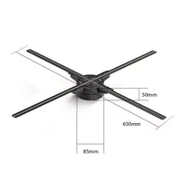 Ventilateur holographique holographique 4k 1080p, contrôle d'application, affichage hologramme 3d